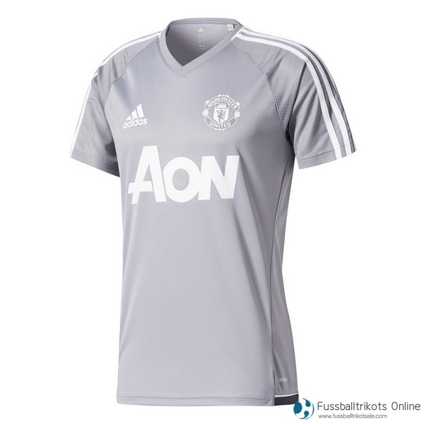 Manchester United Training Shirts 2017-18 Grau Licht Fussballtrikots Günstig